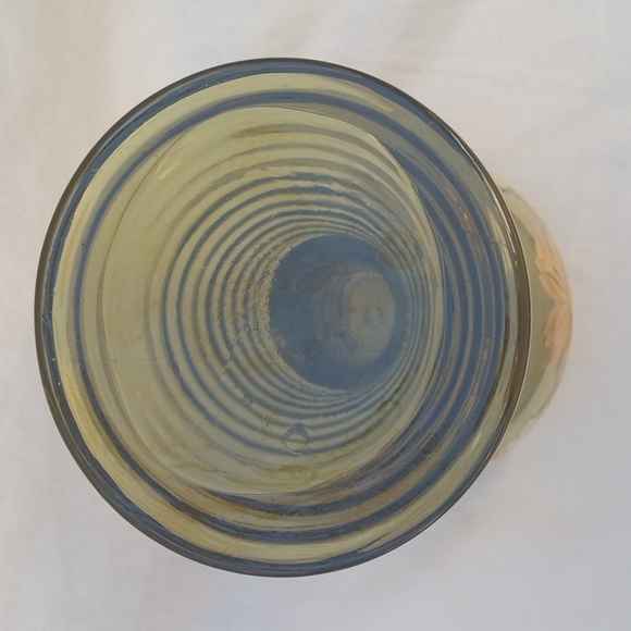 Vintage  Rhine Roemer Wine Glass Green Gold Beehive Souvenir Germany - Picture 6 of 10